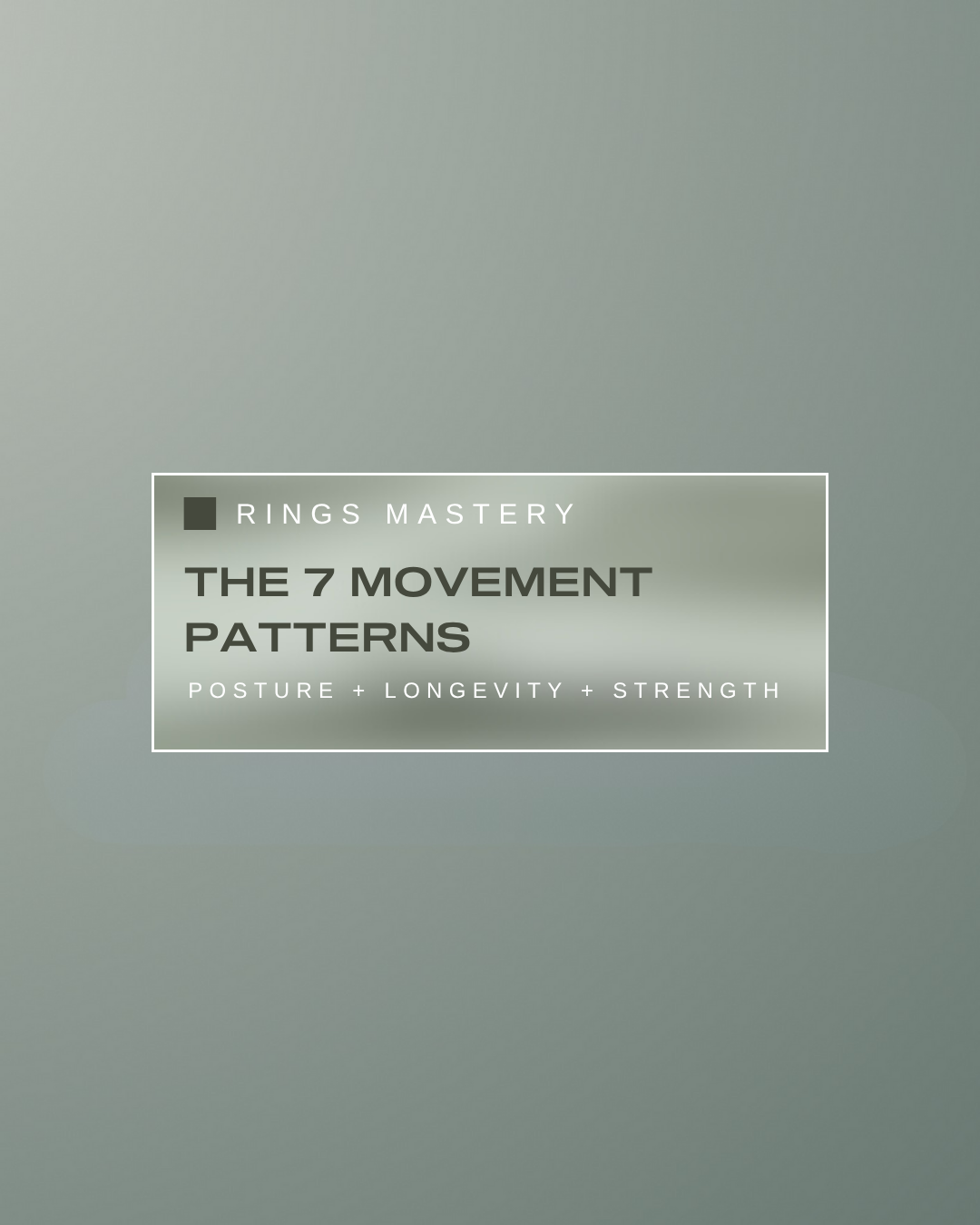 Rings Mastery Calisthenics Program