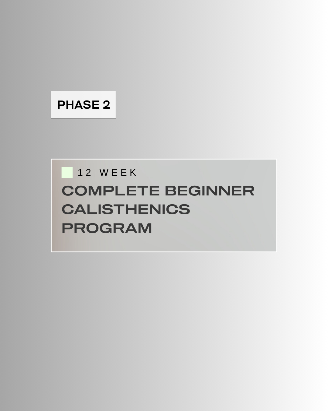 Complete Beginner Calisthenics Program